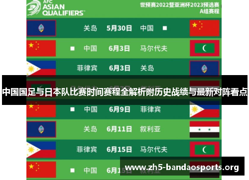 中国国足与日本队比赛时间赛程全解析附历史战绩与最新对阵看点 中国国足与日本队比赛时间赛程全解析附历史战绩与最新对阵看点